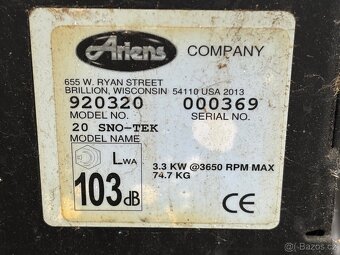 Perfektní sněžná fréza SNO-TEK (made in USA) - 8