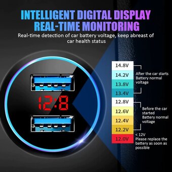 USB nabíječka do auta - 8