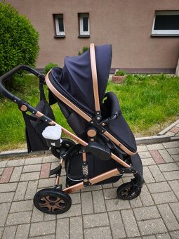 Kočárek 3v1 rosegold - 8