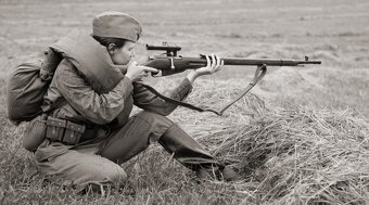 Optika,zaměřovač na Mosin Nagant Sniper vz.1941 s montáží. - 8