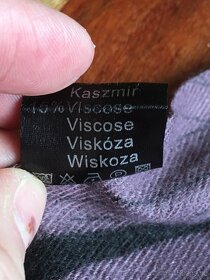 Úžasně měkká šála kašmír/viskóza s motivem ginkgo biloba - 8