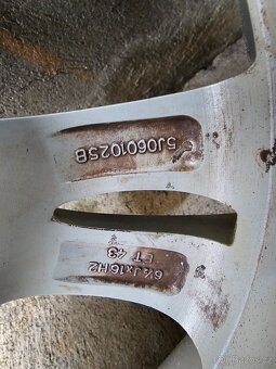 Original alu kola Skoda Fabia 2 5x100 r16 - 8
