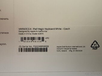 Apple Magic Keyboard Apple iPad 11 a 13 2024 M4. CZ klaves. - 8