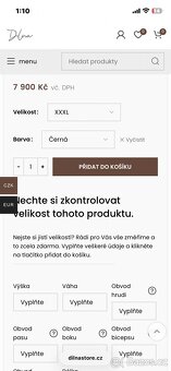 Kozena bunda černý semiš Dílnastore - 8