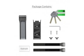 NOVÝ Skládací zámek na kolo Foldylock compact - 8