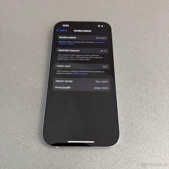 Modrý iPhone 15 128GB, jako nový, záruka - 8