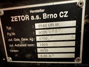 ZETOR 9540 - 8