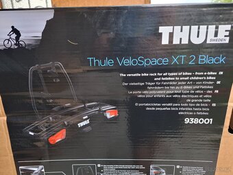Nosič kol THULE 938 VeloSpace XT pro 2 kola, černý - 8