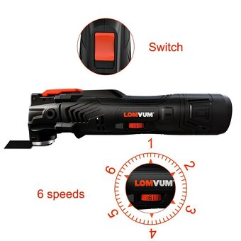 Aku oscilační multifunkční nástroj 12V - 8