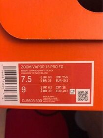 Kopačky ZOOM VAPOR 15 PRO FG - 8