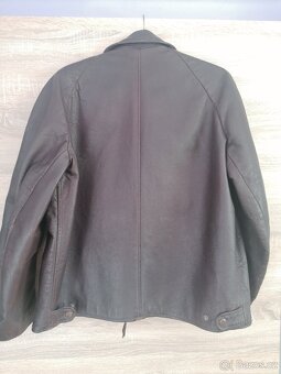 Kožená motorkářská retro bunda - 8
