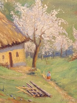 Obraz Josef Beran, Husopaska, olej na plátně 68x88 - 8