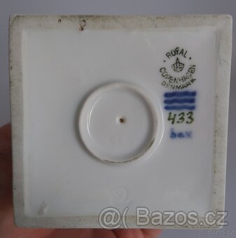 Porcelánová figura - faun a ještěrka - Kodaň - 8
