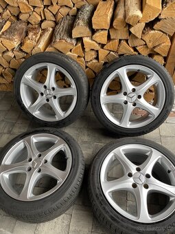 Zánovní alu kola 5x112 včetně letních pneu 225/45R17 - 8