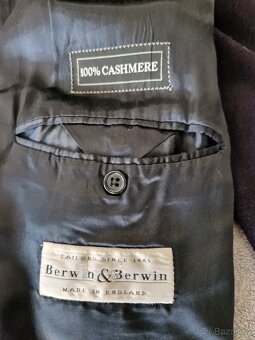 Pánský kabát Berwin & Berwin - 100% Cashmere (L) - 8