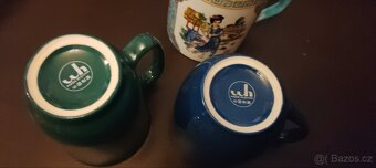 Sběratelské čínské porcelánové hrnky s pokličkou - 8