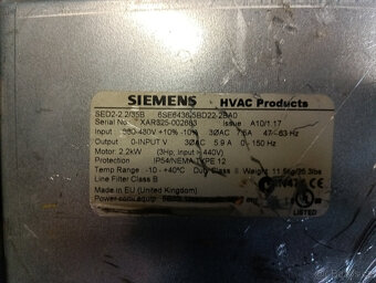 Frekvenční měniče Schneider, Gefran, Siemens - 8
