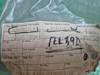 konzola motoru Škoda Felicia 1.9d 028199275B - 8