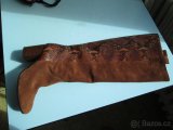 Kozačky, vysoké, celokožené, hadí vzor, vel. 37 - 8