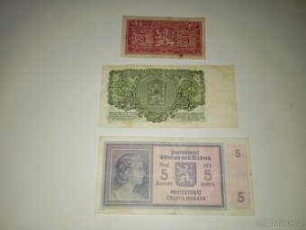BANKOVKY 5 KČS, 1940-1961, 3 RŮZNÉ EMISE - 8