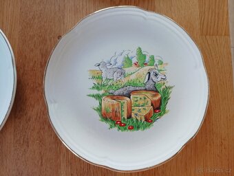 VINTAGE SÝROVÉ TALÍŘE MOULIN DES LOUPS, ORCHIES - 8