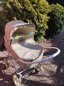 Retro kočárek Liberta kožený - 8