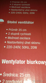 Ventilátor SWITCH ON,  stojanový+Stolní ventilátor - 8