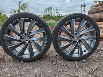 Originál ALU kola Škoda Octavia R18 + letní pneu - 8