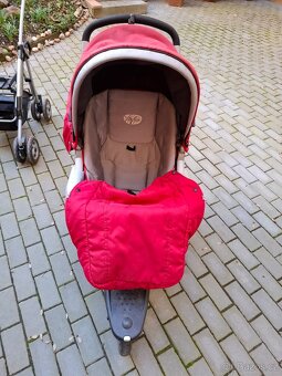 Prodám soupravu terénního kočárku Peg Perego GT3, červený - 8