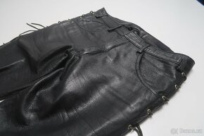 Kožené kalhoty na moto -pas 82 - 8