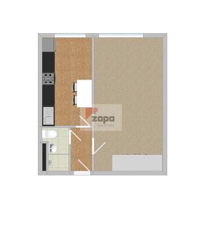 Pronájem bytu 1+1 30m2 Praha 9 Hloubětín, částečně zařízeno, - 8