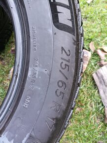 2 zimní pneumatiky Michelin 215/65/17 5,5mm 2021 - 8
