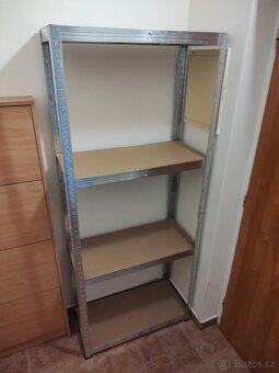 NOVÉ KOVOVÉ REGÁLY POZINK -ROZM:180x75x35 PŮV CENA = 2.900,- - 8