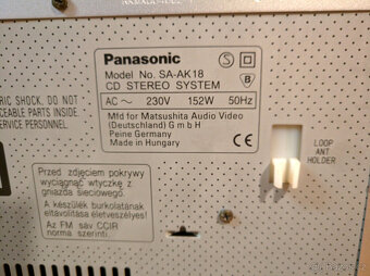 Věž Panasonic SA-AK18, 2 x 40W/6Ω RMS - 8