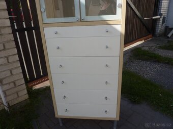 IKEA MAGIKER vitrina/úložná sestava se zásuvkami - 8