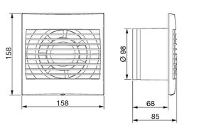 axiální ventilátor DECOR 100 - 8