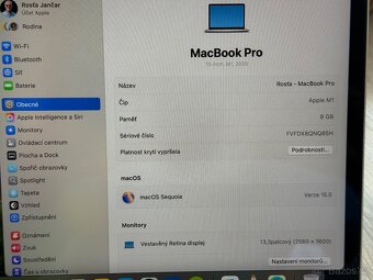 Macbook Pro M1 2020 8 GB RAM 5 512 HD 13,6" - 8