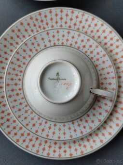 Krásná starožitná porcelánova sada Kaestner Saxonia 1929-37 - 8