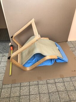 Dětské křesílko, Dětské křeslo Ikea Poäng Světle modré - 8