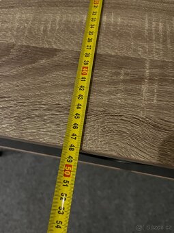 Psací stůl 48×120 barva světlého dubu/černá - 8