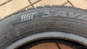 185/60 R15 zimní pneumatiky SAVA 4ks rok 2021 cca 5mm - 8