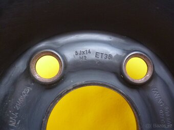 Pneu letní Continental 165/70 R14 + Disk Škoda Fabia 1 - 8