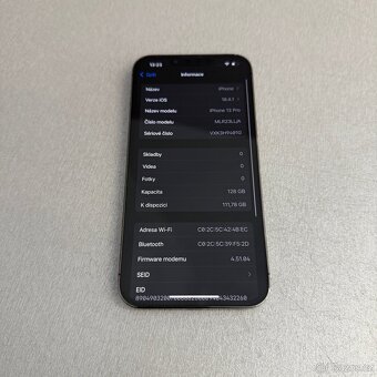 iPhone 13 Pro 128GB graphite, pěkný stav, 12 měsíců záruka - 8