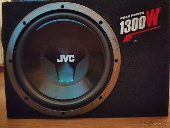 Subwoofer JVC, zesilovač SONY, kabeláž - 8