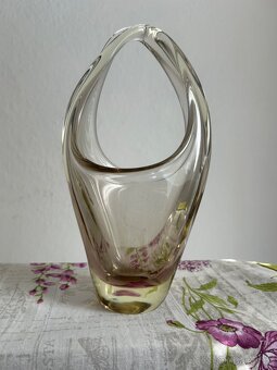 Prodám hutní sklo: vázy, mísy, popelníky - 8