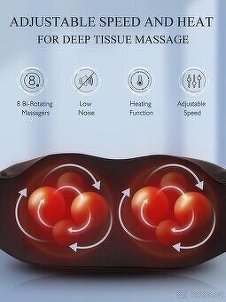 SHIATSU Massage přístroj s vyhříváním - na celé tělo. - 8