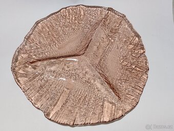 Pavel Pánek, tác, talíř, sklo vzor ,Juta', 30cm, pošta 79.- - 8