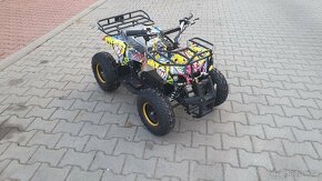 Dětská elektro čtyřkolka ATV Torino 1000W 48V Graffiti žlutá - 8