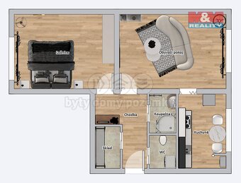 Prodej bytu 2+1, 52 m², Prachovice, ul. Bučina - 8
