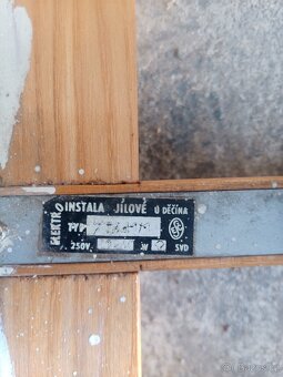 Retro lustr dřevěný - 8